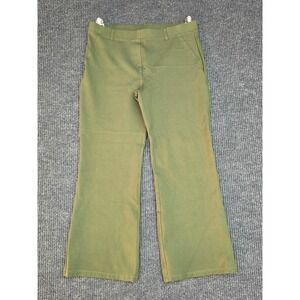 Quince Ultra-Stretch Ponte Flare Pants Olive Green Large X-Petite DKBIZ01